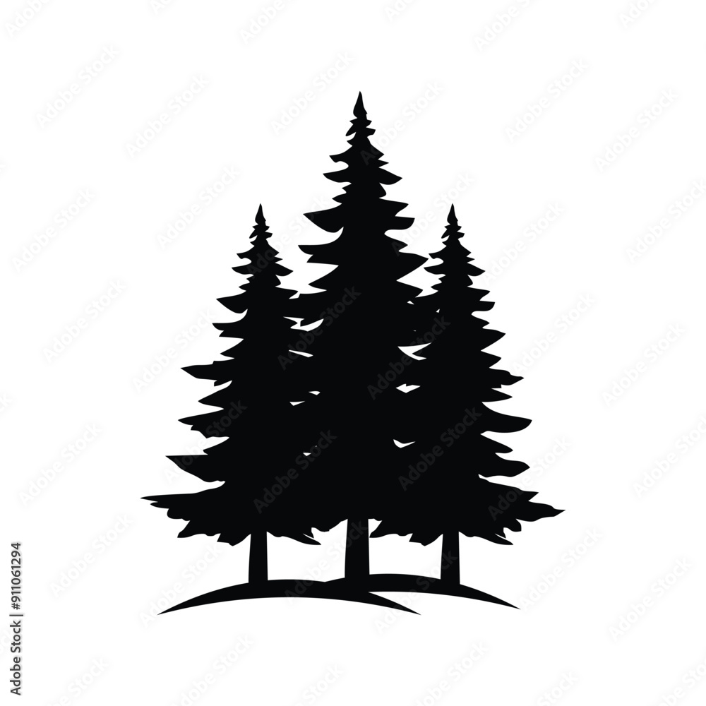 simple pine or fir tree logo template, evergreen.for pine forest,adventurers,camping,nature,badges and business.vector simple pine or fir tree logo template, evergreen.for pine forest,adventurers,camping,nature,badges and business.vector