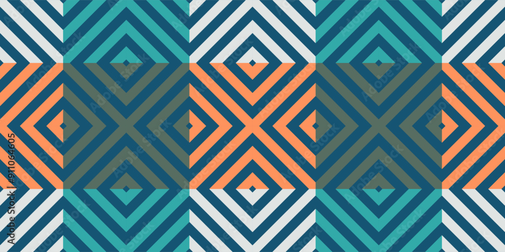 Vector illustration geometric seamless pattern Vector illustration geometric seamless pattern