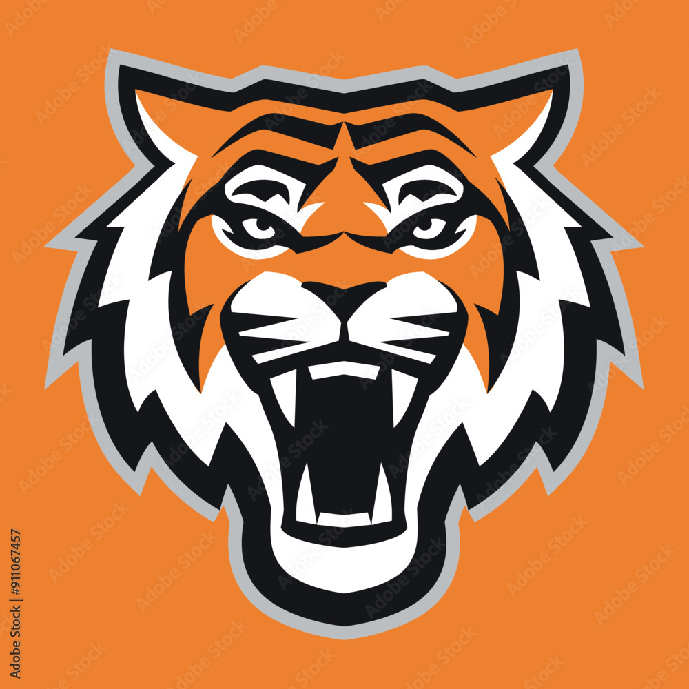 head of a tiger vector illustration head of a tiger vector illustration