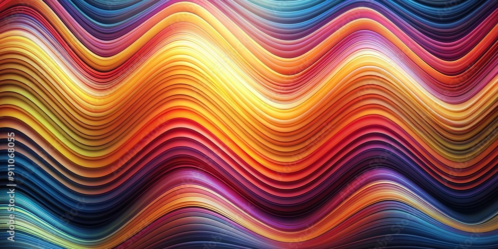 Background wavy pattern, colored lines Background wavy pattern, colored lines
