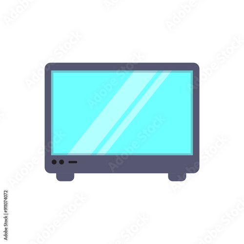 Television minimalist vector illustration ,simple transparent graphic element .Isolated on white background