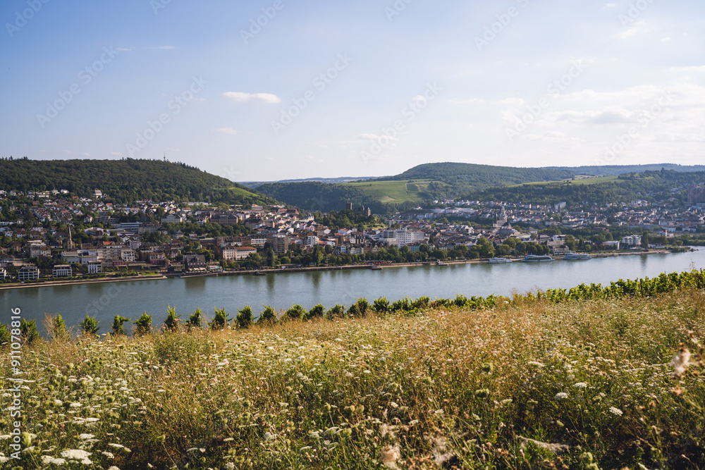 Blick auf Bingen, August 2024