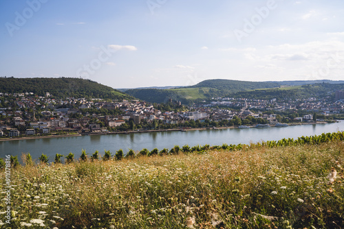 Obraz na płótnie Blick auf Bingen, August 2024 w salonie