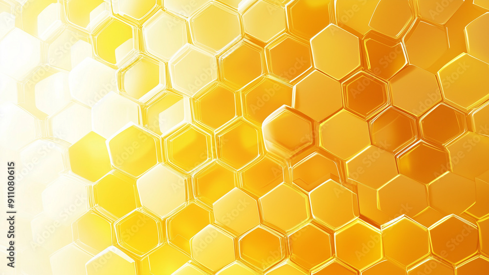 Golden Honeycomb Vector