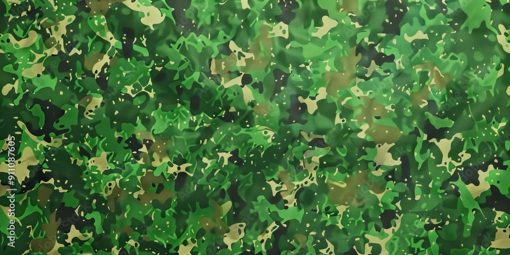 Abstract Green Camouflage Pattern Abstract Green Camouflage Pattern