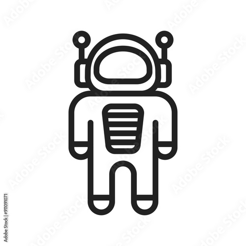 Spacesuit icon vector image.Suitable for use on web apps, mobile apps and print media.