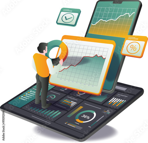 Smartphone data analysis dashboard analyst