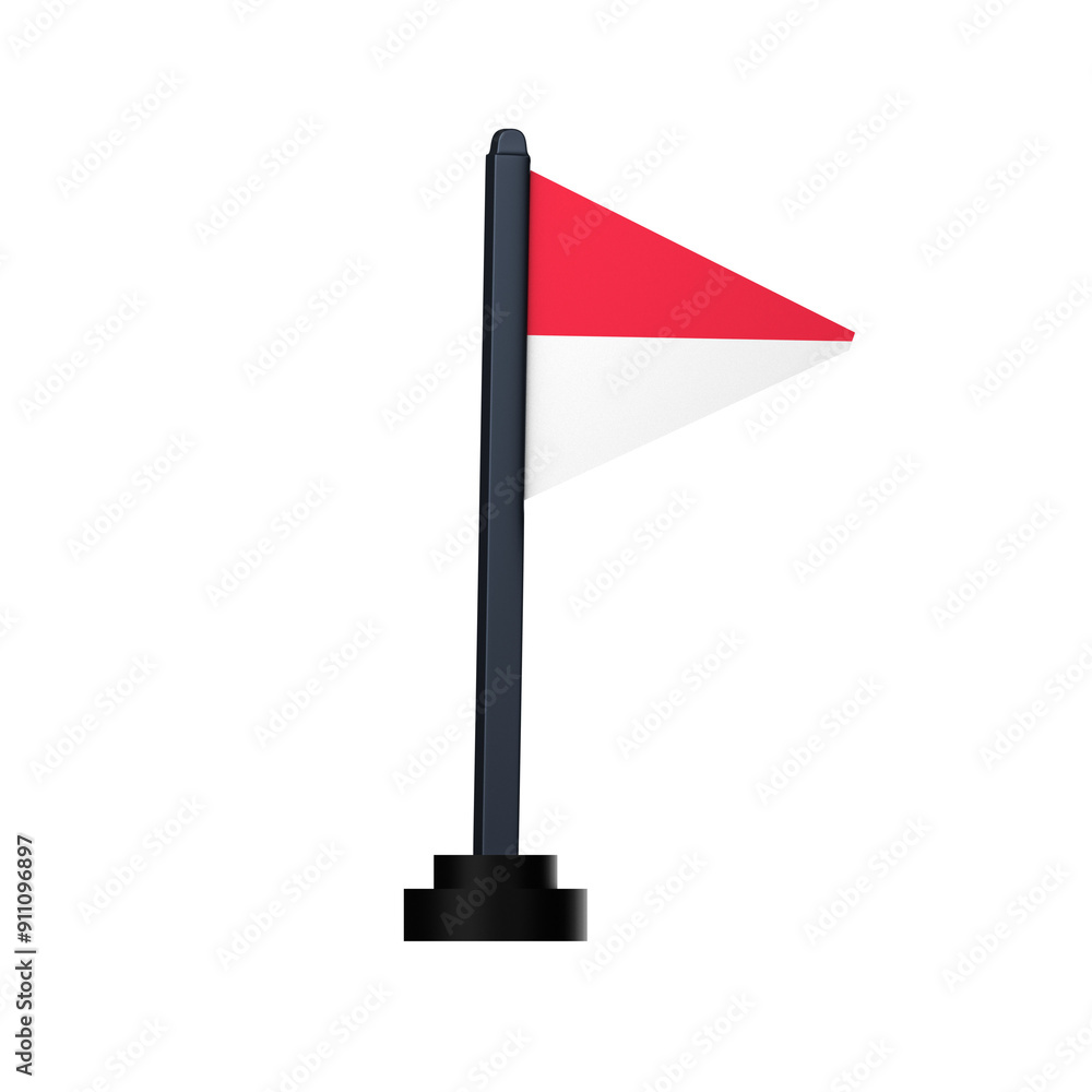 indonesia flag icon isolated on the white background indonesia flag icon isolated on the white background