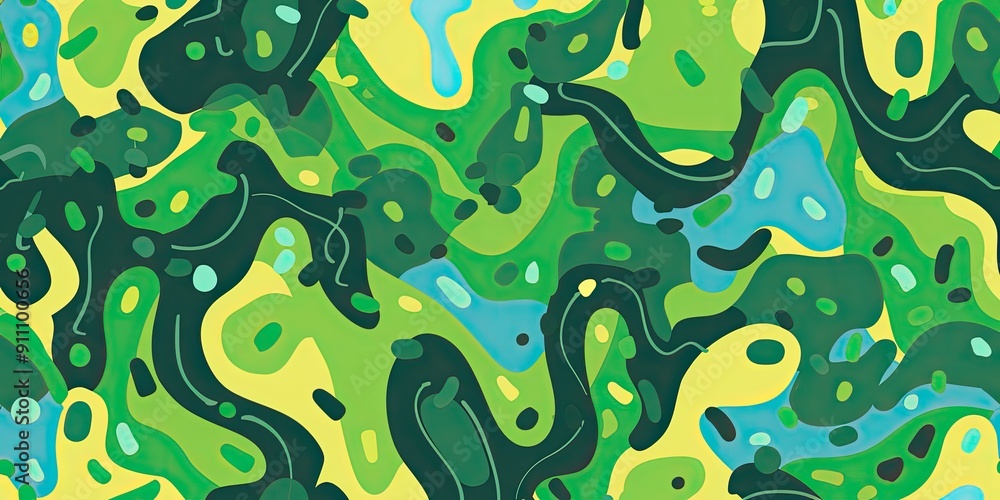Trendy Green Camo Background Trendy Green Camo Background