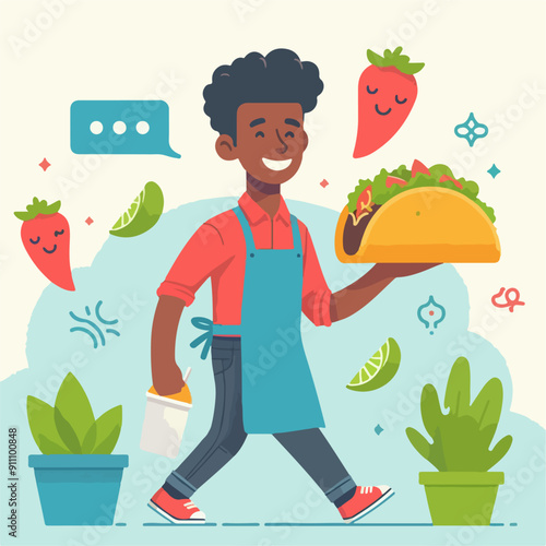 young people who are enthusiastic about Mexican food