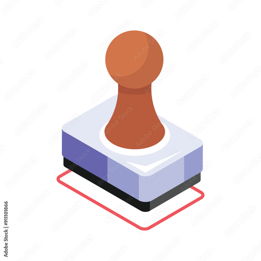 A digital icon representing an approval stamp, commonly used for document verification A digital icon representing an approval stamp, commonly used for document verification