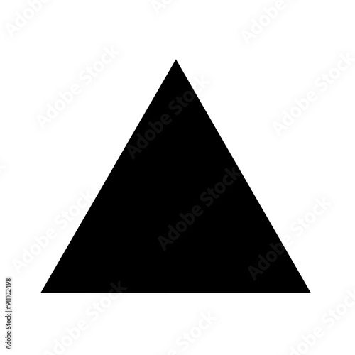 triangle icon vector with pointed corners