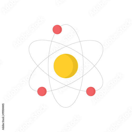 Nuclear fusion vector icon