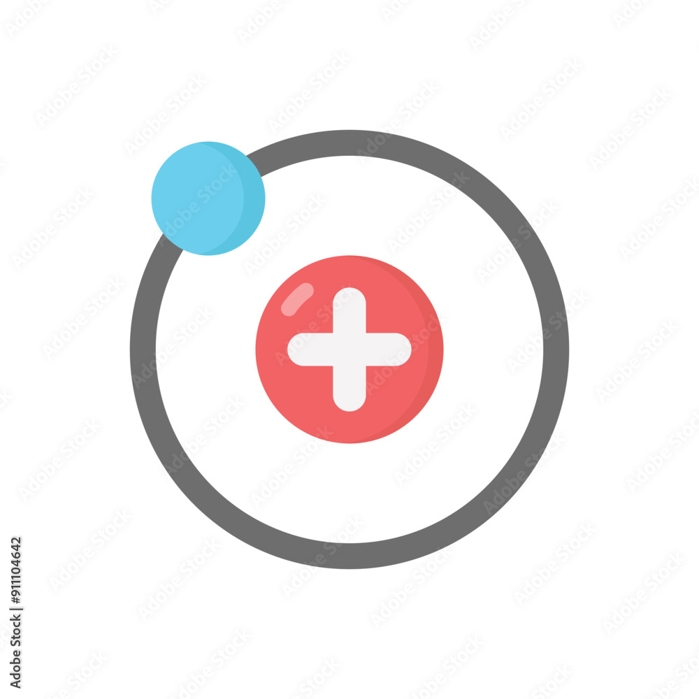 Obraz premium Proton vector icon