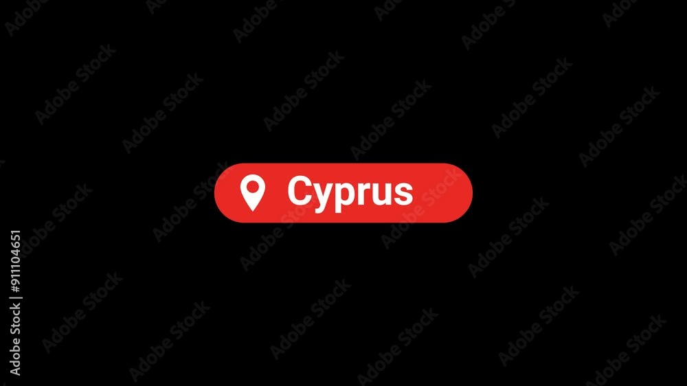 Cyprus Location Title Animation Cyprus Location Title Animation