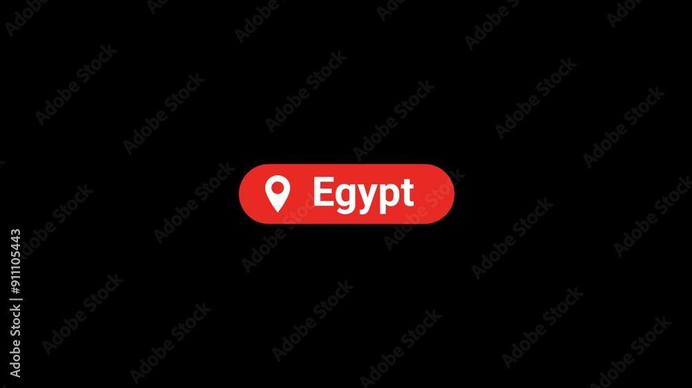 Egypt Location Title Animation Egypt Location Title Animation