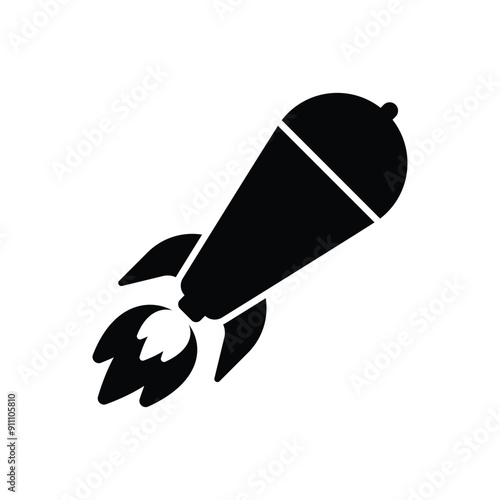 Nuclear bomb  vector icon