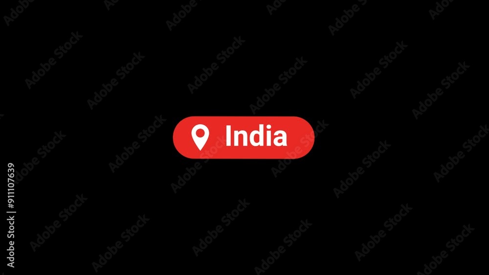 India Location Title Animation
