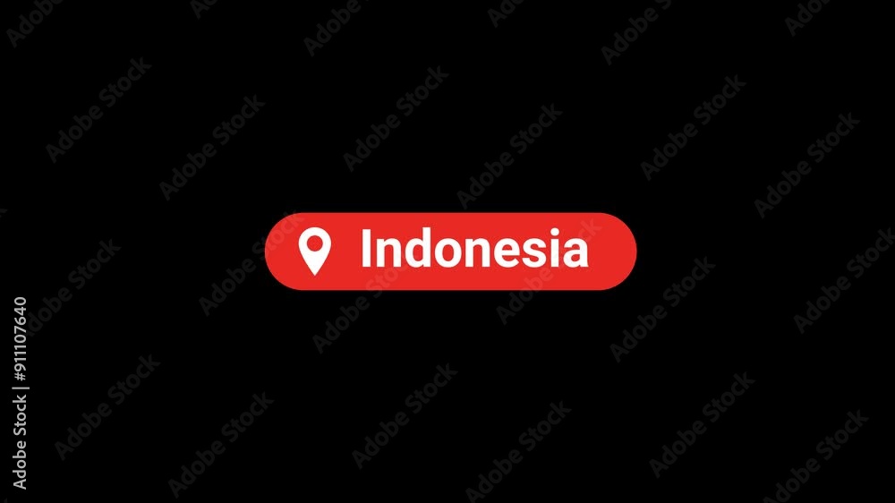 Indonesia Location Title Animation Indonesia Location Title Animation