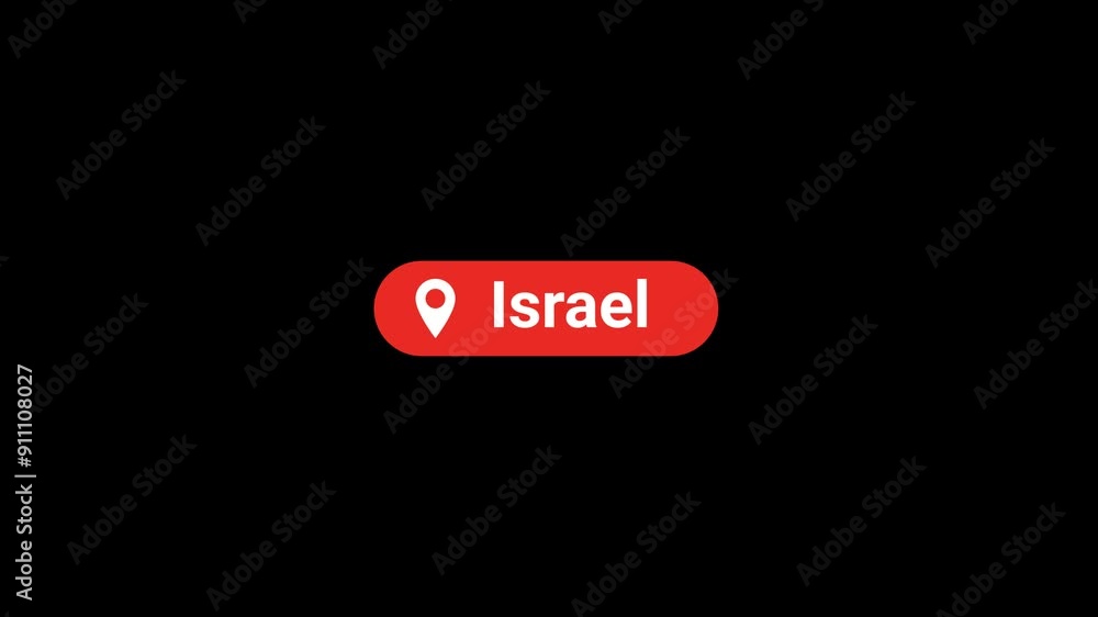 Israel Location Title Animation Israel Location Title Animation