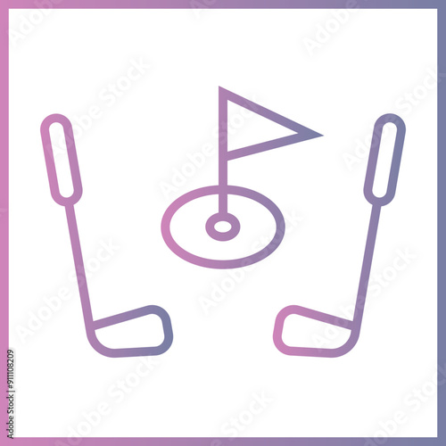 Golf Club Icon Design