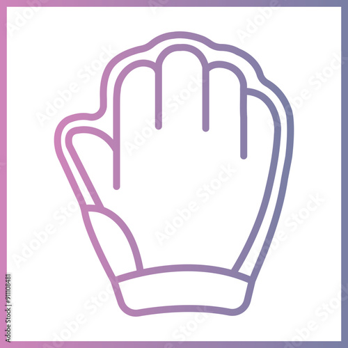 Baseball Glove Icon Design
