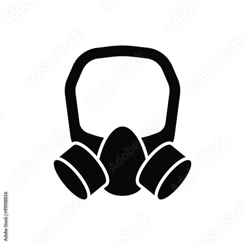 Gas mask vector icon