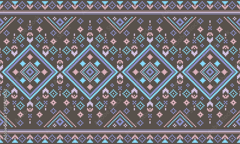 Geometric ethnic pattern seamless design for background or wallpaper. Geometric ethnic pattern seamless design for background or wallpaper.