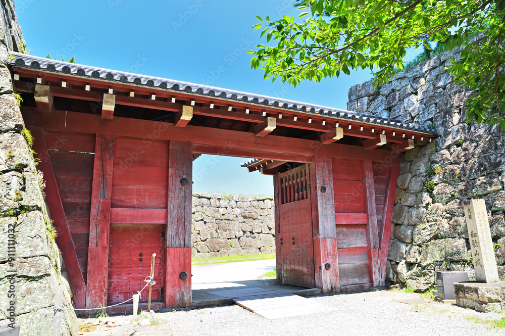 和歌山城追廻門の風景 和歌山県和歌山市 和歌山城追廻門の風景 和歌山県和歌山市