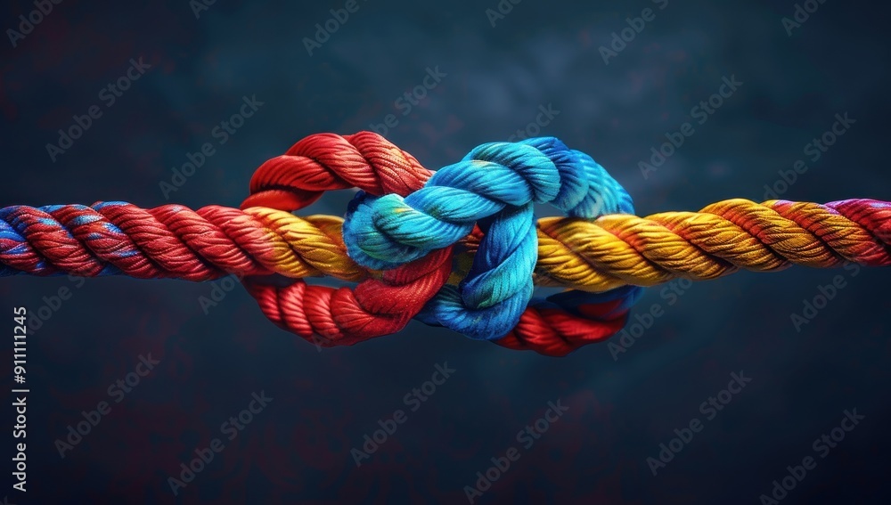 Intertwined Ropes: A Symbol of Connection Intertwined Ropes: A Symbol of Connection