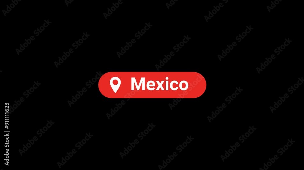 Mexico Location Title Animation Mexico Location Title Animation