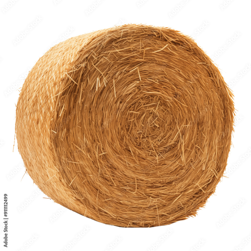 roll of hay isolated on transparent white background, clipping path roll of hay isolated on transparent white background, clipping path