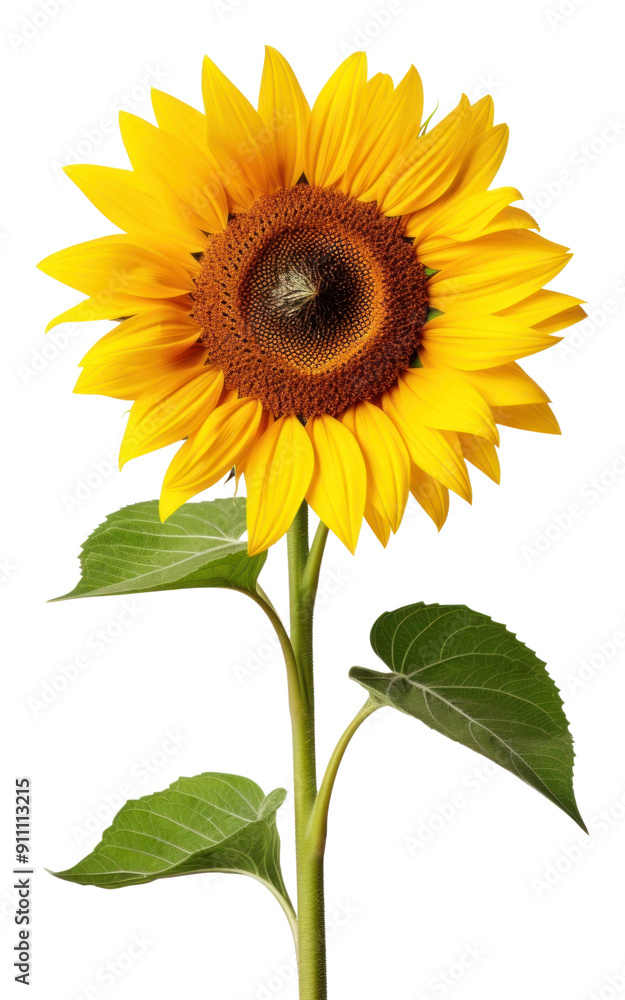 Fototapeta premium PNG Sunflower plant inflorescence asterales.