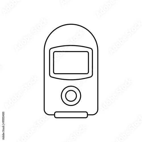 Dosimeter vector icon