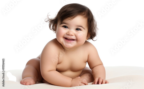 PNG Portrait smile baby photography.