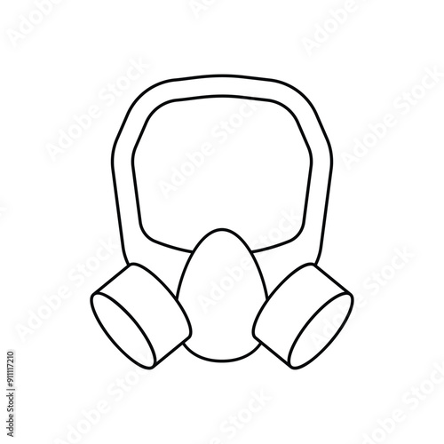 Gas mask vector icon