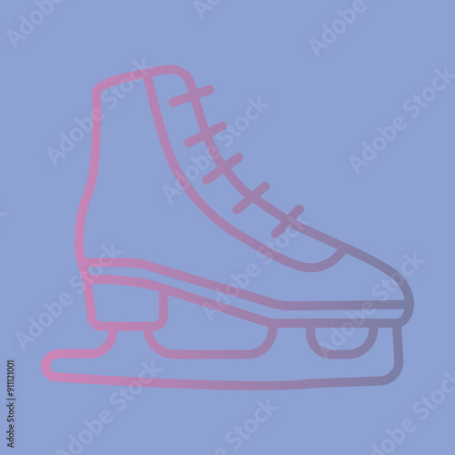 Ice Skates Icon Design