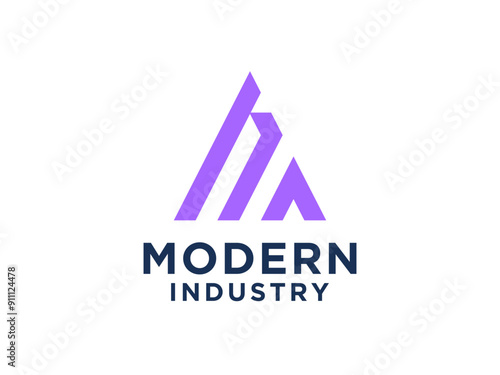 Free Download Abstract Initial Letter M Logo. Geometric Lines isolated on White Background. Usable for Business and Branding Logos. - GFXLoad