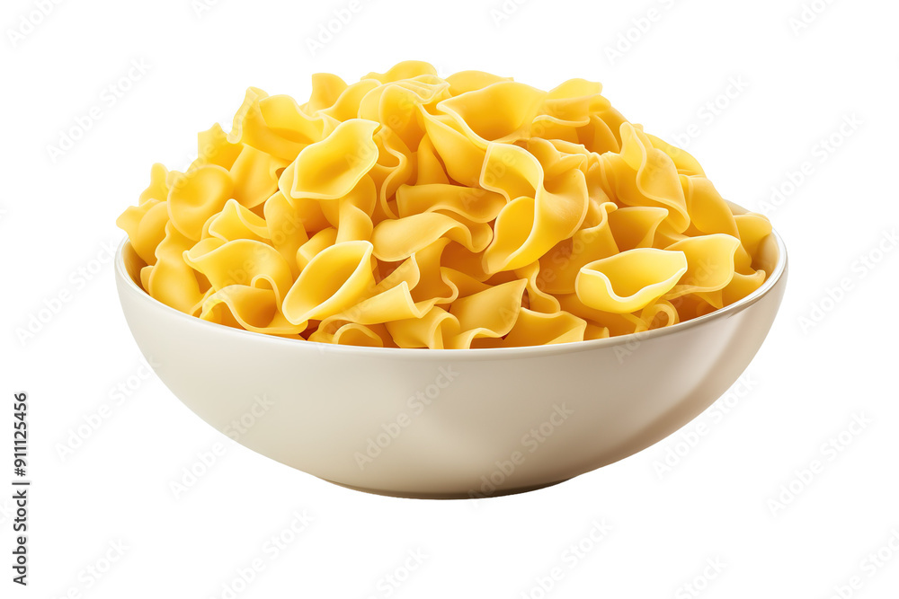 Dreamy Elegance: A White Bowl Filled With Pasta on White or PNG Transparent Background. Dreamy Elegance: A White Bowl Filled With Pasta on White or PNG Transparent Background.