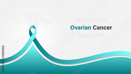 Ovarian Cancer Awareness Month, vector illustration