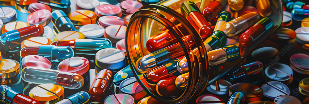 Fototapeta premium Pharma making money,