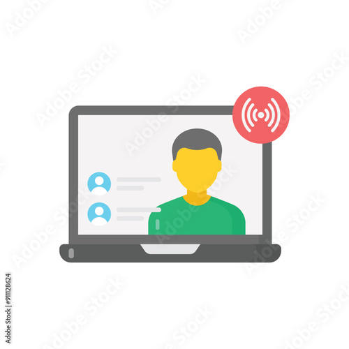 Live Streaming vector icon