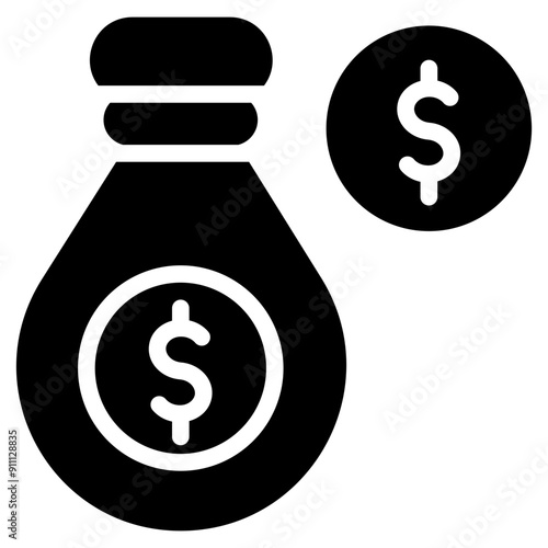 Amount Icon in Solid Style