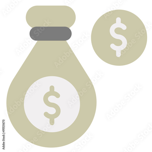 Amount Icon in Flat Style