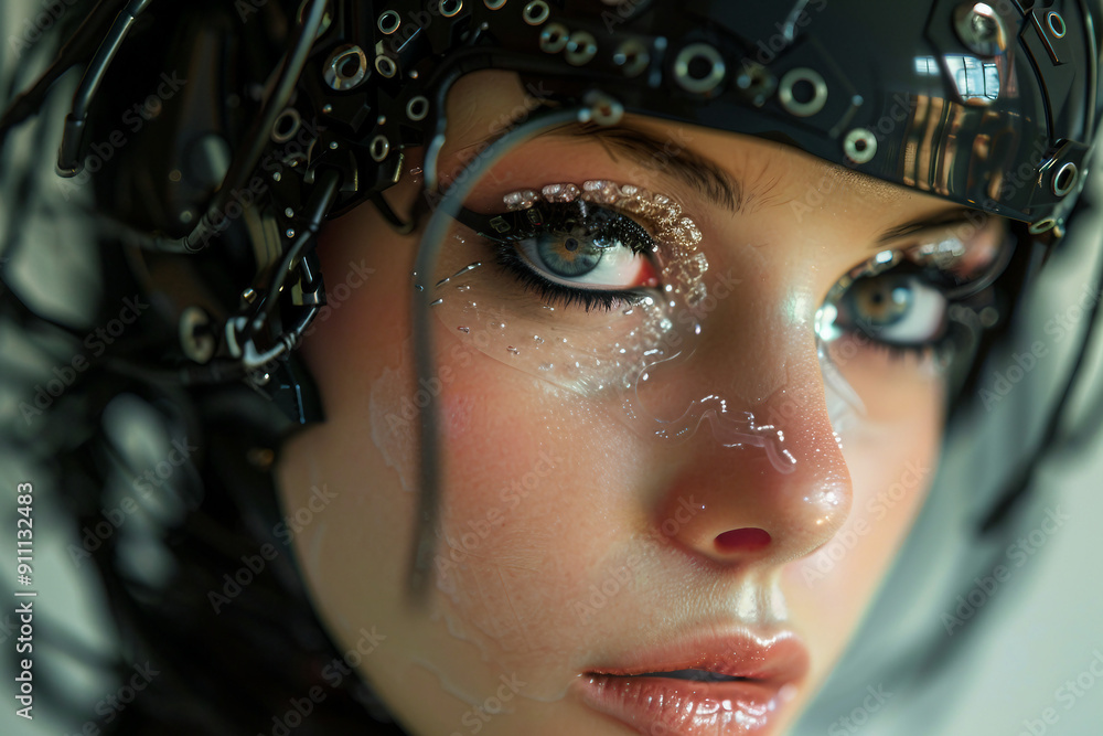 Robot cyborg humanoid helper in activities of daily life routine living with people, Generative AI Robot cyborg humanoid helper in activities of daily life routine living with people, Generative AI