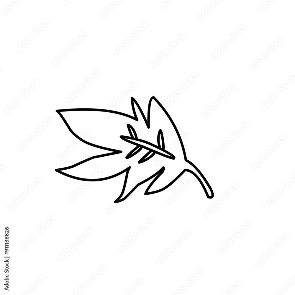 outline of tropical leaf outline of tropical leaf