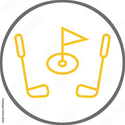 Golf Club Icon Design