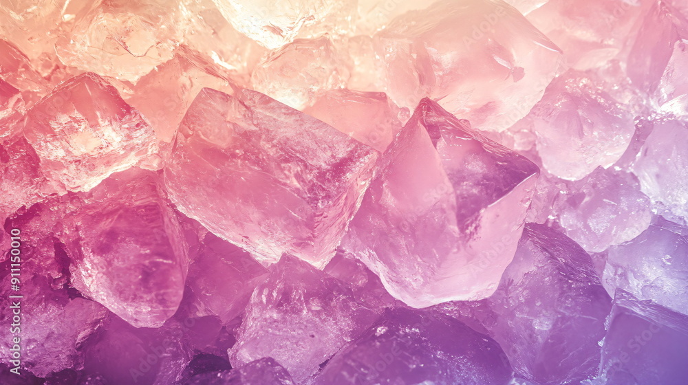 frozen ice with a pink gradient, summer feeling frozen ice with a pink gradient, summer feeling