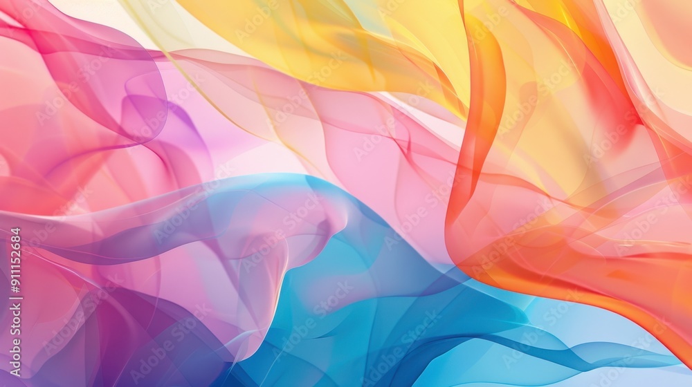 Multilayer wavy bright color background. Cover layout material design template. Multilayer wavy bright color background. Cover layout material design template.