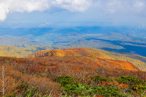 東北地方 秋の栗駒山 